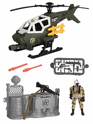 Игровой набор: Солдаты. Стремительная атака на вертолете (Chap Mei, 545008-2) - миниатюра